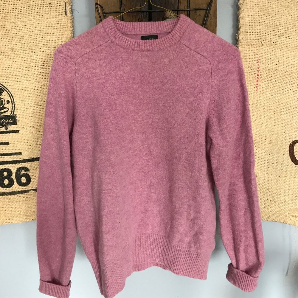 New wool J. Crew pink sweater